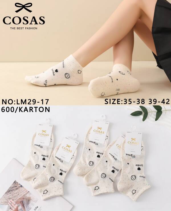 Skarpety damskie Roz 35-42, Mix kolor Paczka 40 szt